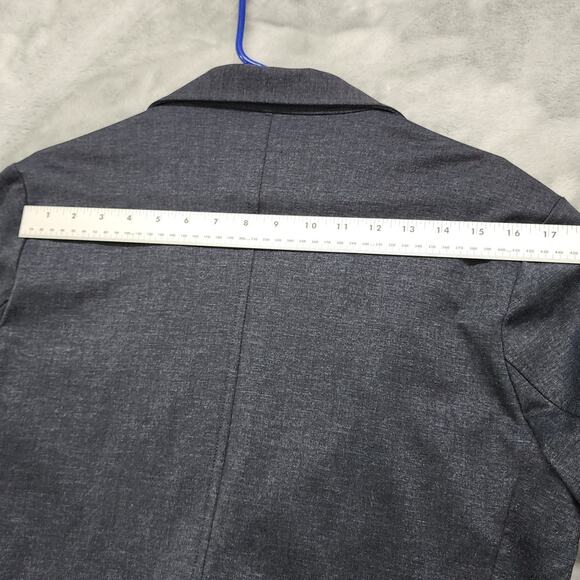 Abril Blazer Womens M Blue Stretch 2-Button Casual Office Jacket Columbia Preppy - Picture 9 of 10